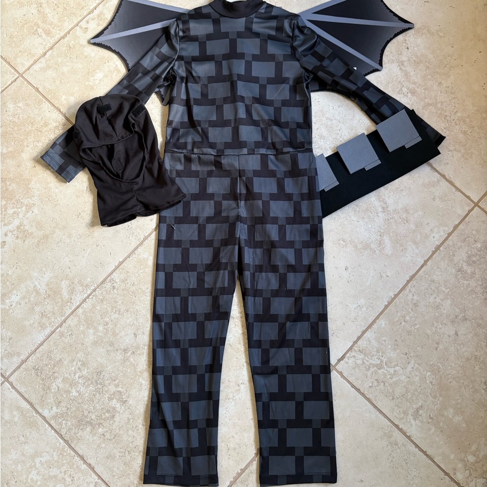 Kids Dragon Costume in Black and Gray